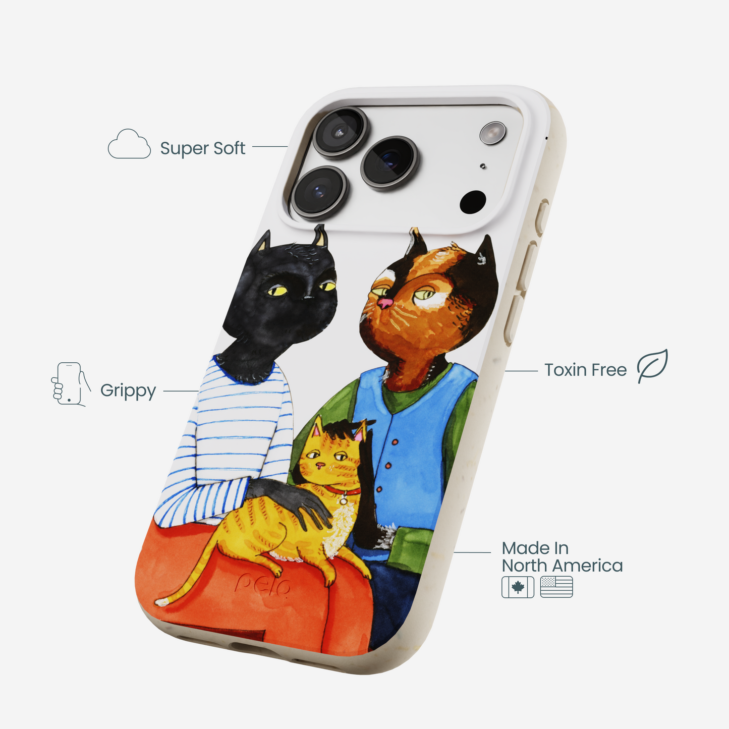 London Fog Cat People iPhone 17 Pro Case