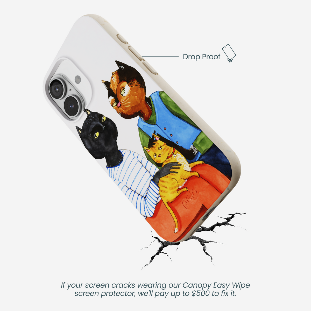 London Fog Cat People iPhone 17 Case