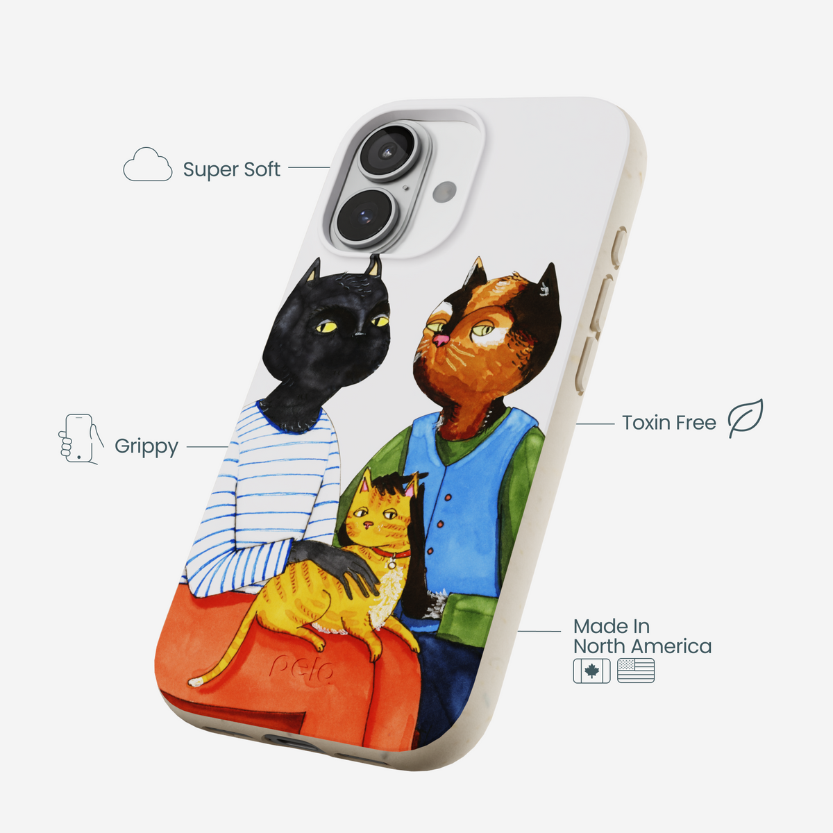 London Fog Cat People iPhone 17 Case