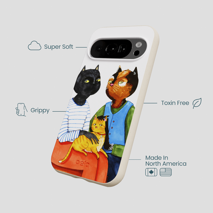 London Fog Cat People Google Pixel 10/10 Pro Case