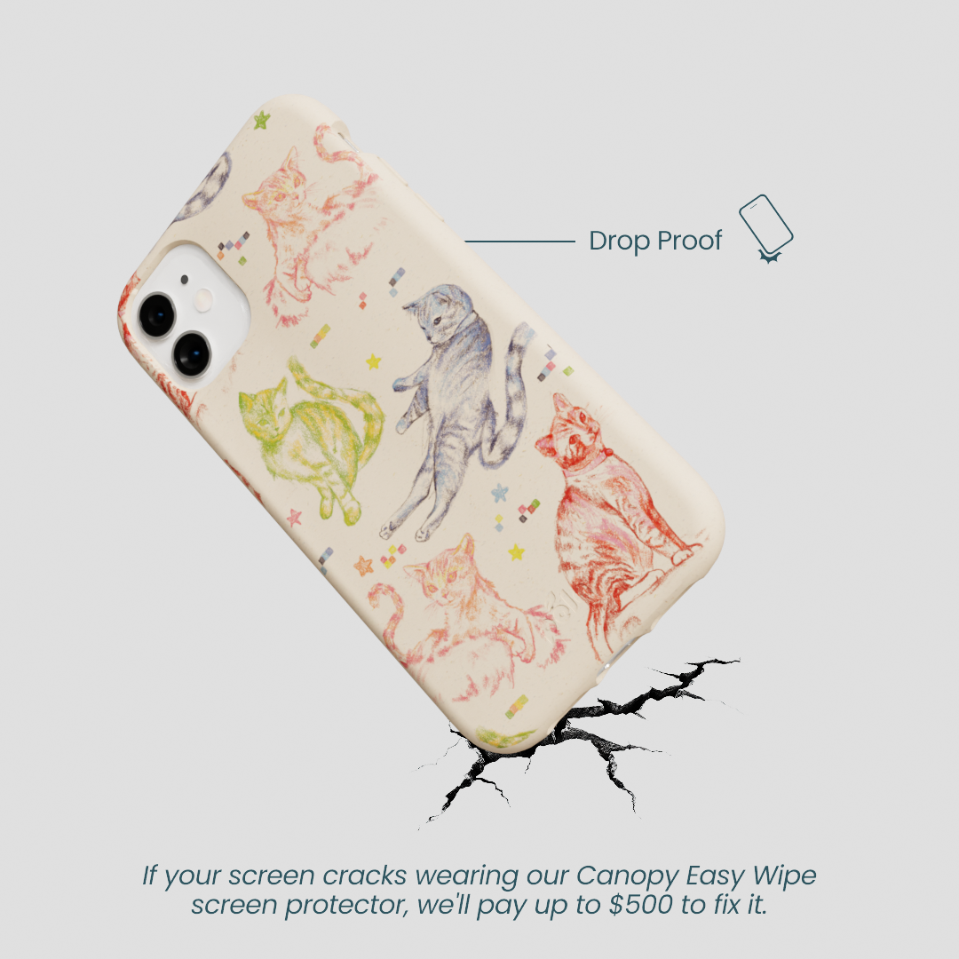 Seashell Cat Sketchbook iPhone 11 Case