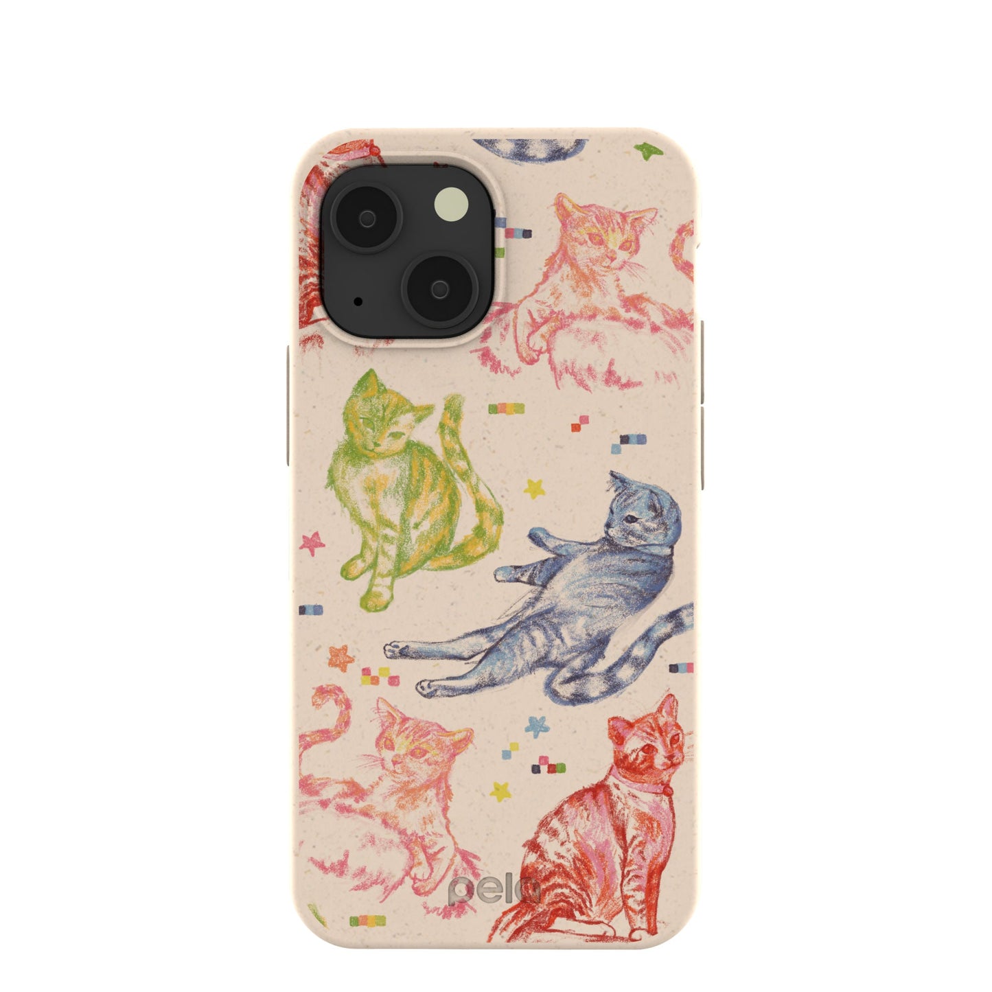 Seashell Cat Sketchbook iPhone 13 Mini Case