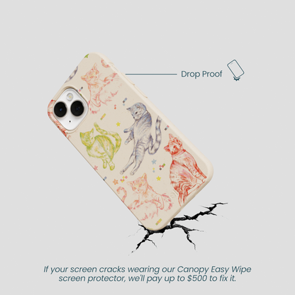 Seashell Cat Sketchbook iPhone 13 Mini Case