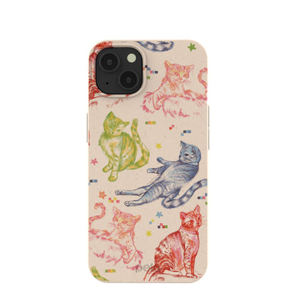 Seashell Cat Sketchbook iPhone 13 Case