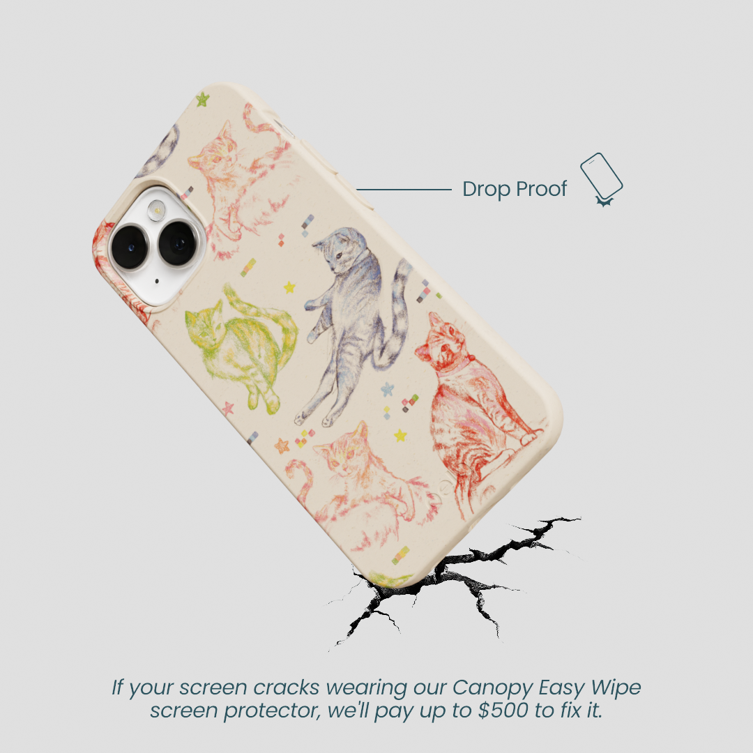 Seashell Cat Sketchbook iPhone 13 Case