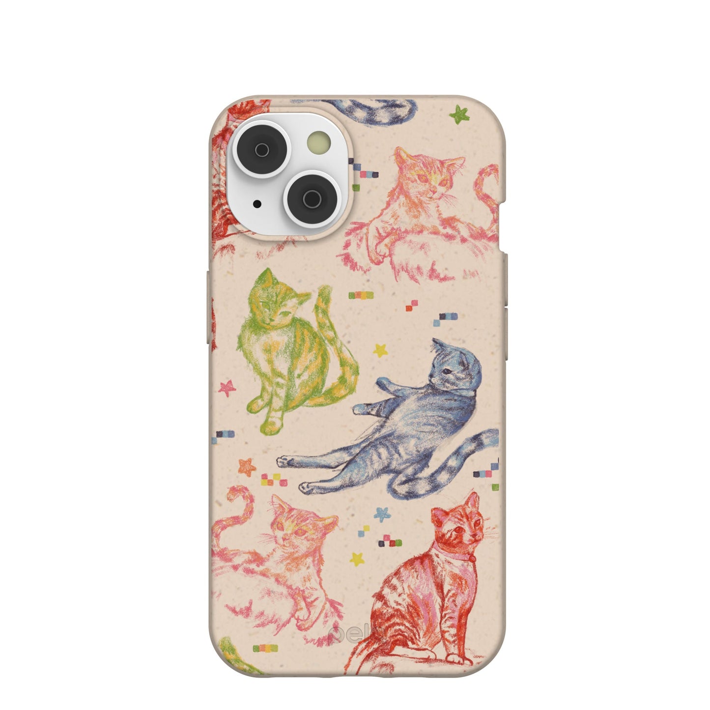Seashell Cat Sketchbook iPhone 14 Case