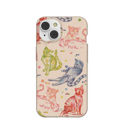 Seashell Cat Sketchbook iPhone 14 Case