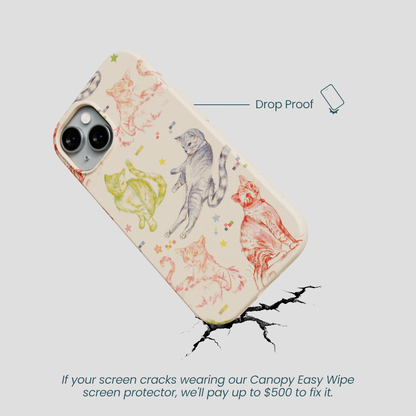 Seashell Cat Sketchbook iPhone 14 Case