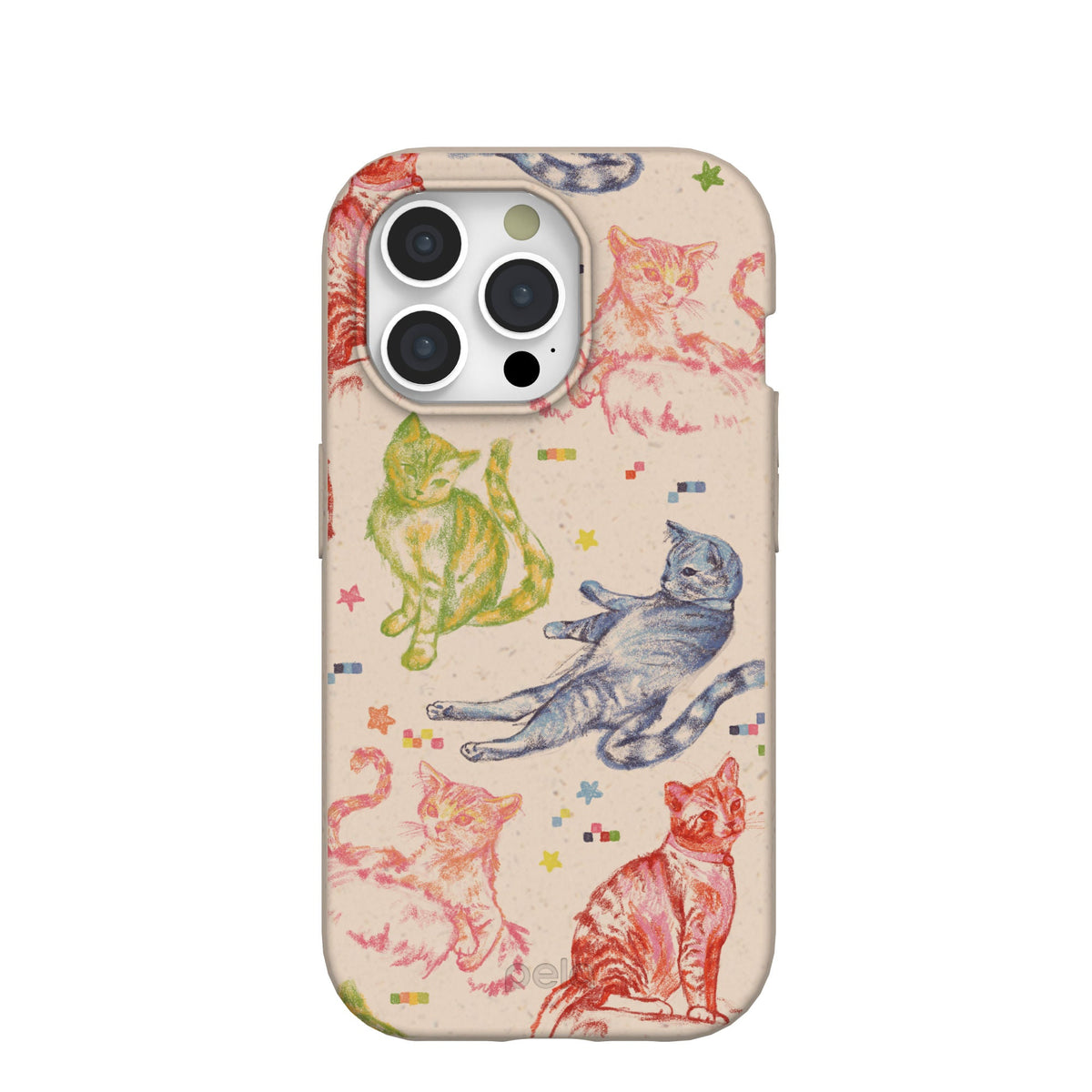 Seashell Cat Sketchbook iPhone 15 Pro Case
