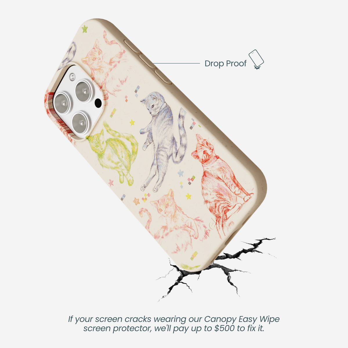 Seashell Cat Sketchbook iPhone 16 Pro Max Case