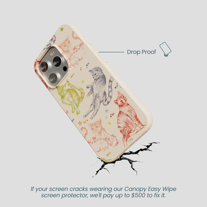 Seashell Cat Sketchbook iPhone 16 Pro Case