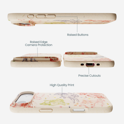 Seashell Cat Sketchbook iPhone Air Case