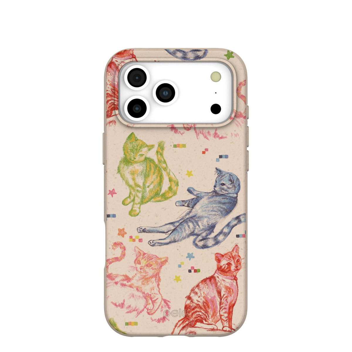 Seashell Cat Sketchbook iPhone 17 Pro Max Case