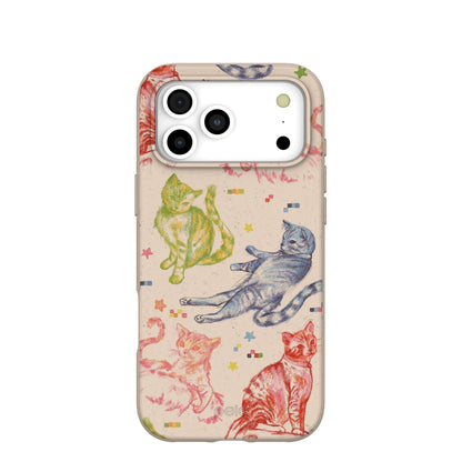 Seashell Cat Sketchbook iPhone 17 Pro Max Case