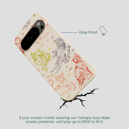 Seashell Cat Sketchbook Google Pixel 10/10 Pro Case