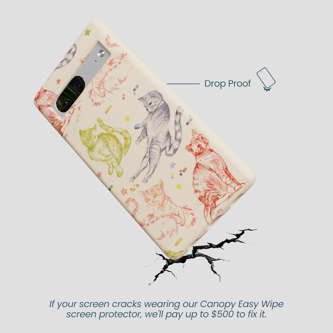 Seashell Cat Sketchbook Google Pixel 7a Case