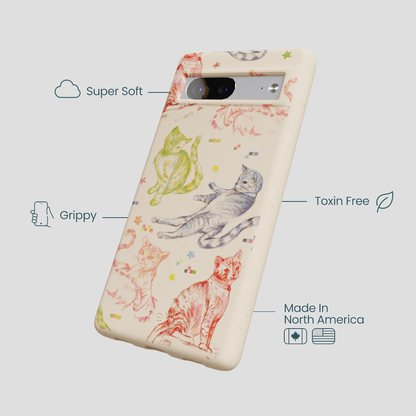 Seashell Cat Sketchbook Google Pixel 7 Case