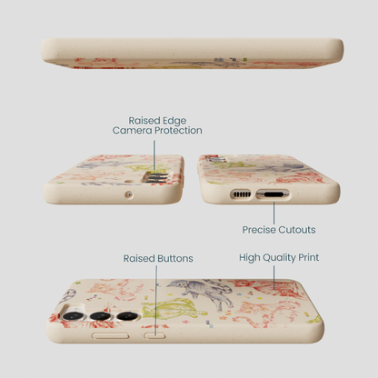 Seashell Cat Sketchbook Samsung Galaxy S23+(Plus) Case