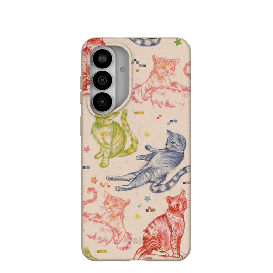 Seashell Cat Sketchbook Samsung Galaxy S26+(Plus) Case
