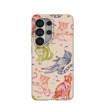 Seashell Cat Sketchbook Samsung Galaxy S26 Ultra Case