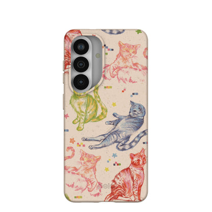 Seashell Cat Sketchbook Samsung Galaxy S26 Case