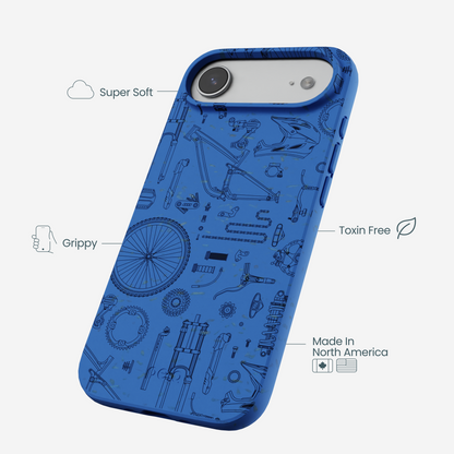 Electric Blue Changing Gears iPhone Air Case