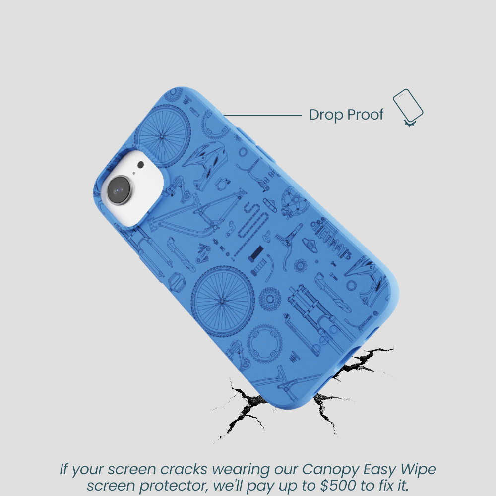 Electric Blue Changing Gears iPhone 16e/17e Case