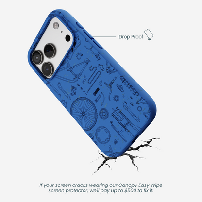 Electric Blue Changing Gears iPhone 17 Pro Case