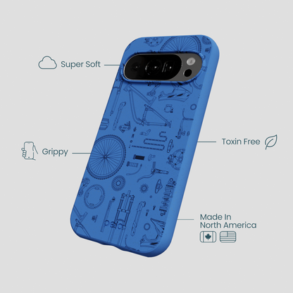 Electric Blue Changing Gears Google Pixel 10/10 Pro Case