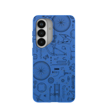 Electric Blue Changing Gears Samsung Galaxy S26 Case