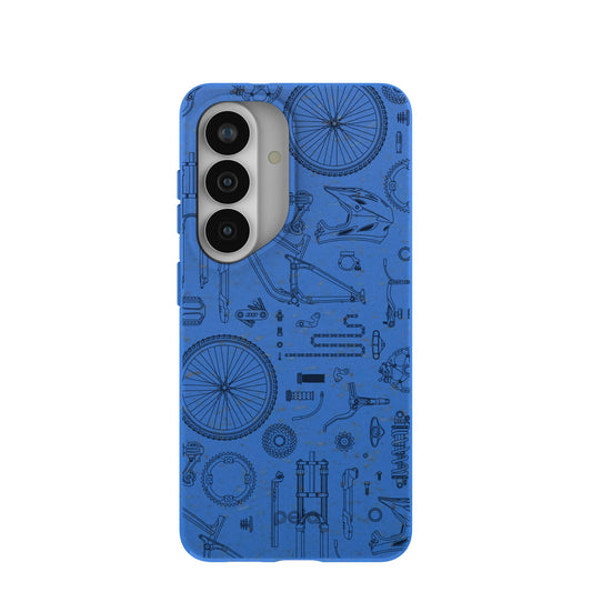 Electric Blue Changing Gears Samsung Galaxy S26 Case