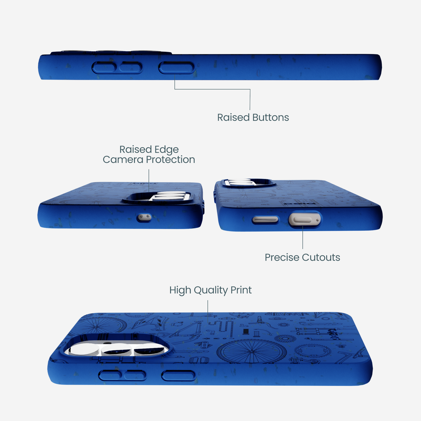 Electric Blue Changing Gears Samsung Galaxy S26 Case