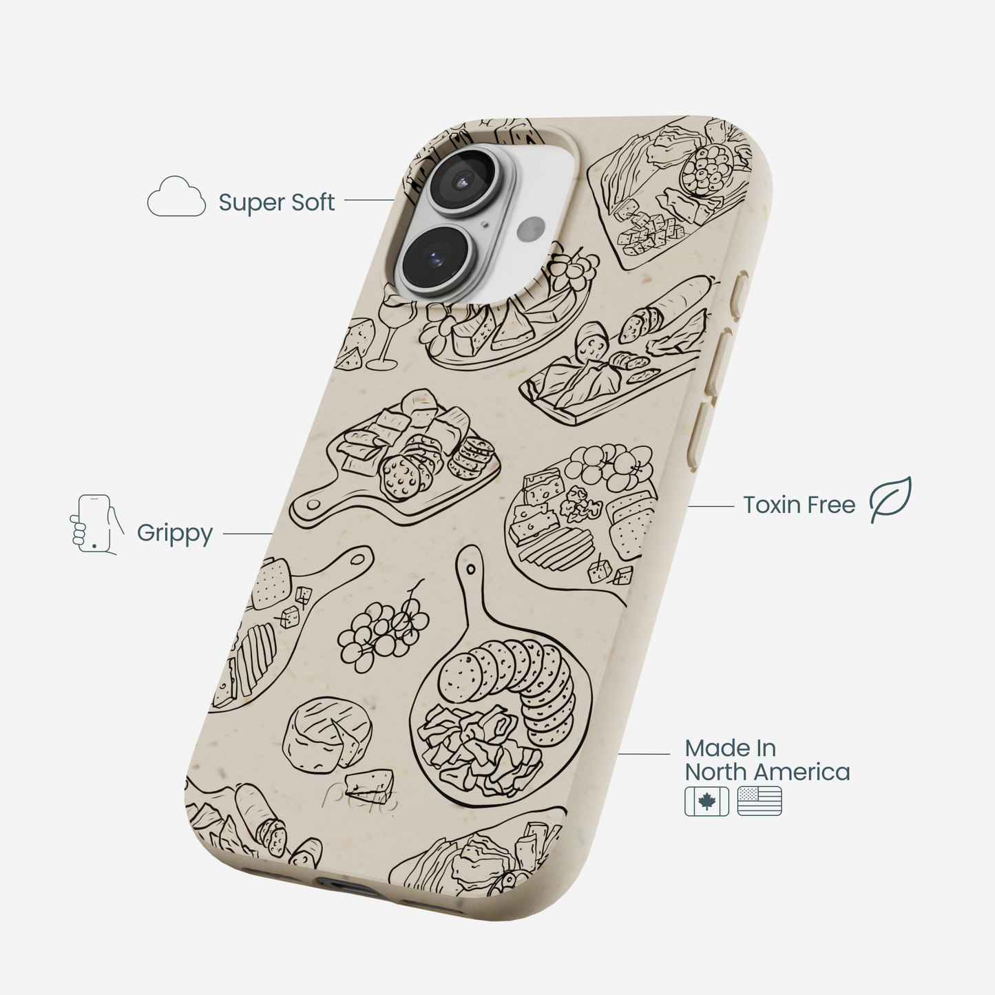London Fog Charcuterie Boards iPhone 17 Case