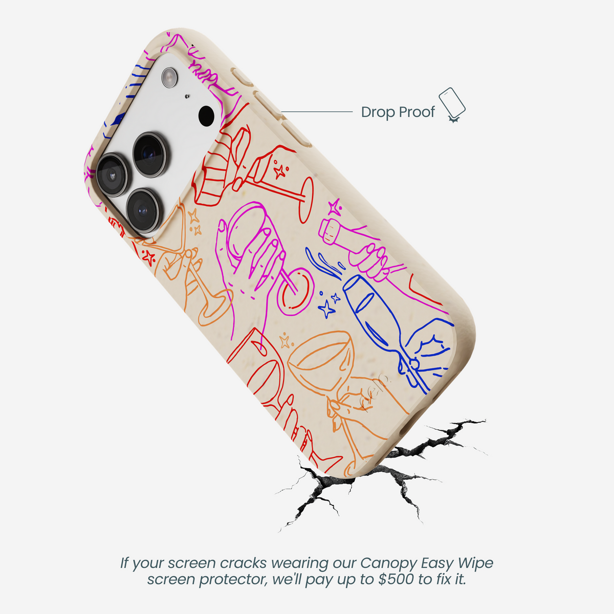 Seashell Cheers Club iPhone 17 Pro Case