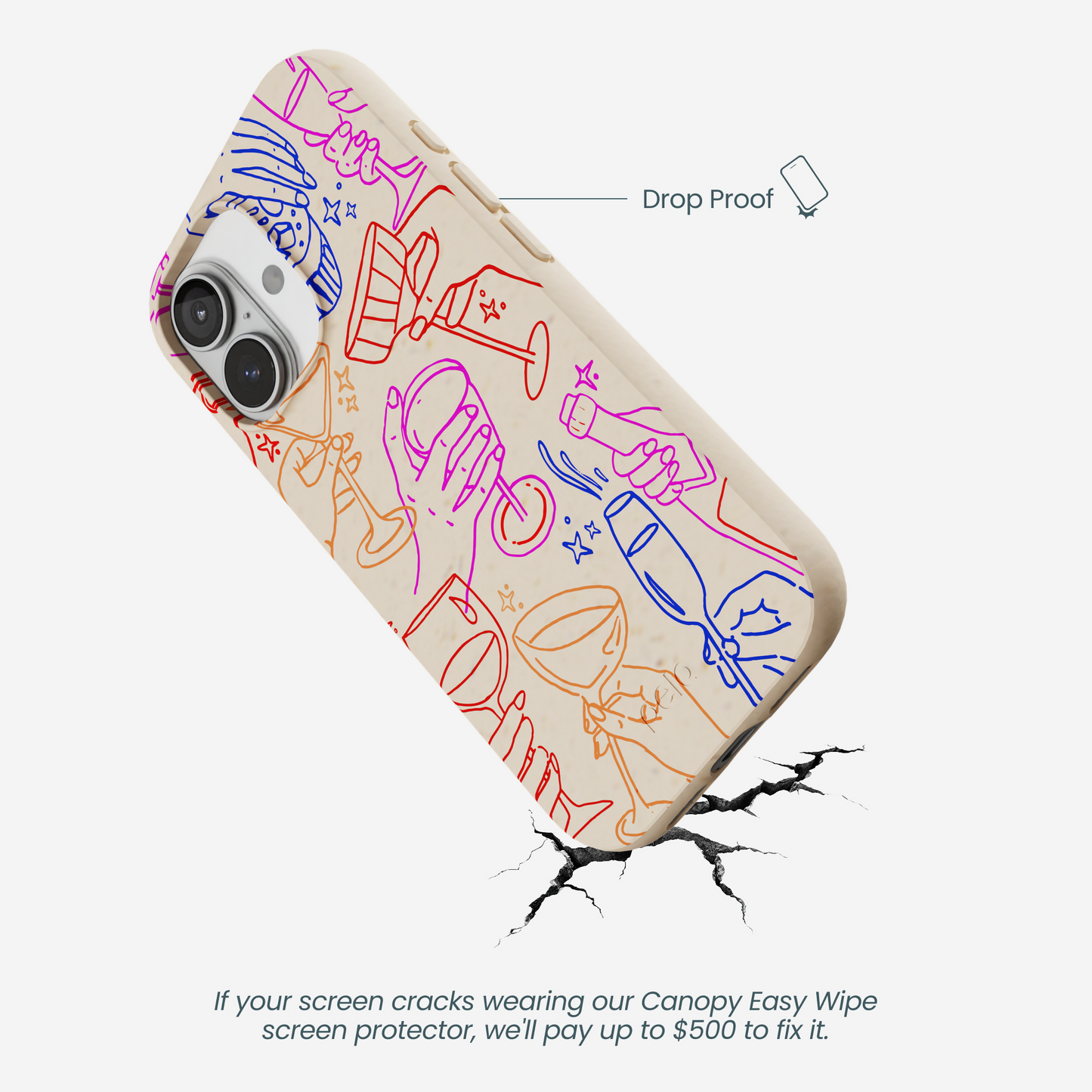 Seashell Cheers Club iPhone 17 Case
