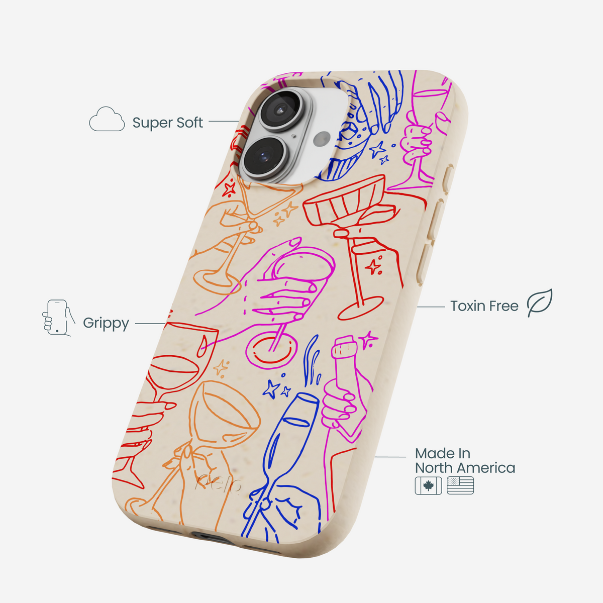Seashell Cheers Club iPhone 17 Case