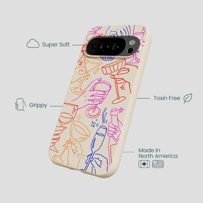 Seashell Cheers Club Google Pixel 10/10 Pro Case