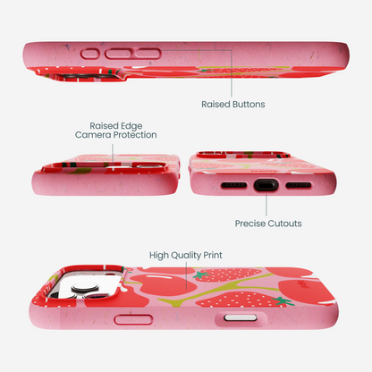 Bubblegum Pink Cherry Berry iPhone 17 Pro Max Case