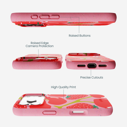 Bubblegum Pink Cherry Berry iPhone 17 Pro Case