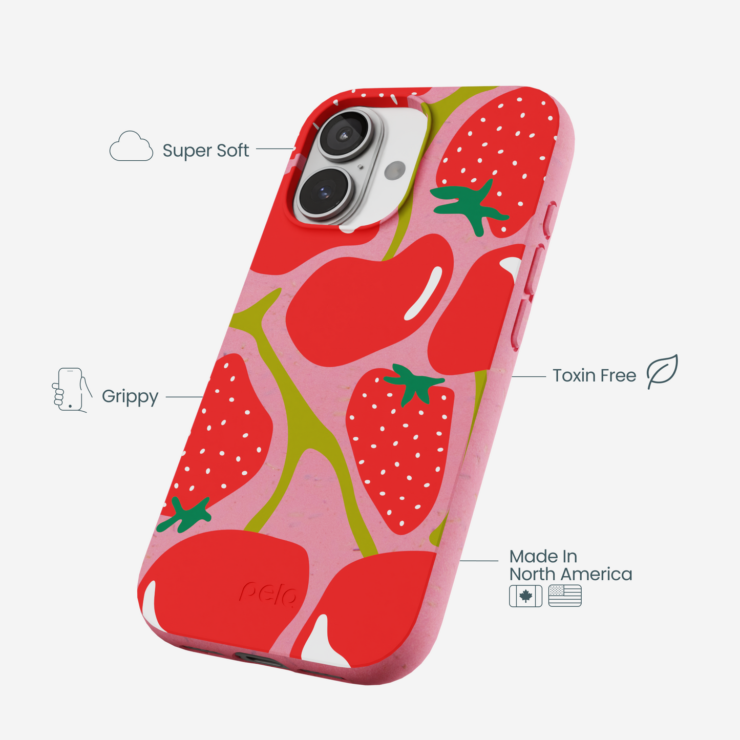 Bubblegum Pink Cherry Berry iPhone 17 Case