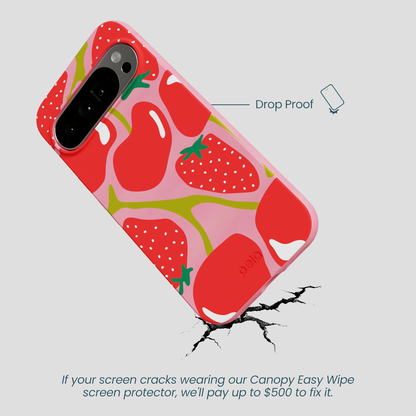 Bubblegum Pink Cherry Berry Google Pixel 10 Pro XL Case