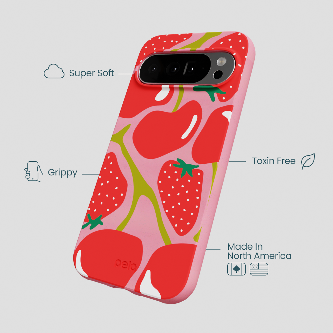 Bubblegum Pink Cherry Berry Google Pixel 10 Pro XL Case