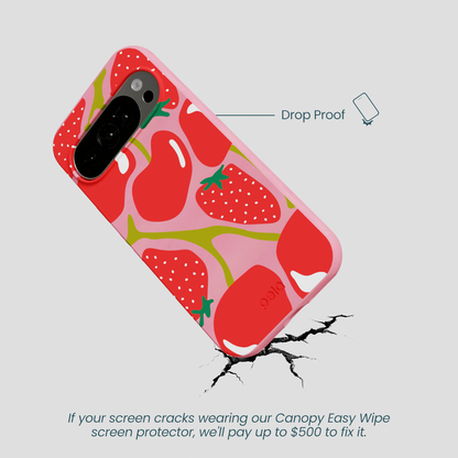 Bubblegum Pink Cherry Berry Google Pixel 10/10 Pro Case