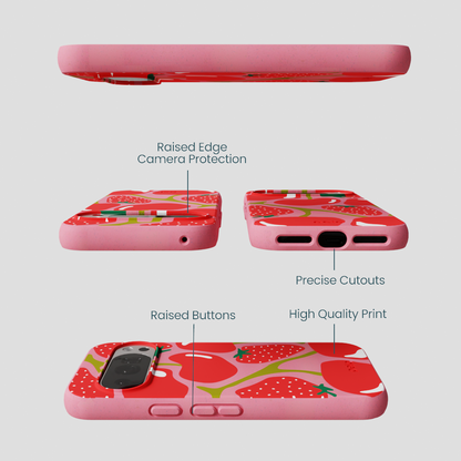 Bubblegum Pink Cherry Berry Google Pixel 10/10 Pro Case