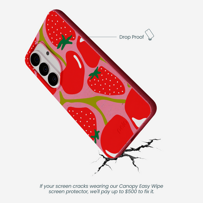 Bubblegum Pink Cherry Berry Samsung Galaxy S26 Case