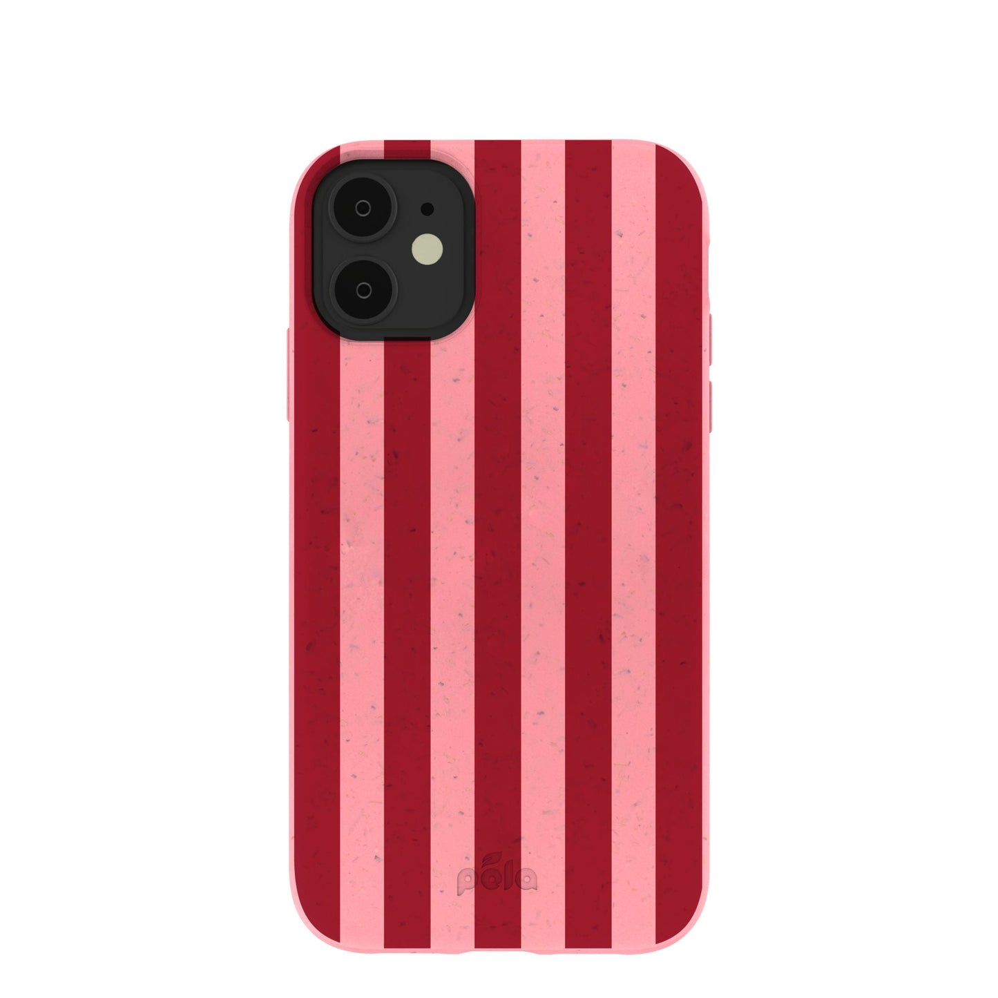 Bubblegum Pink Cherry Stripes iPhone 11 Case