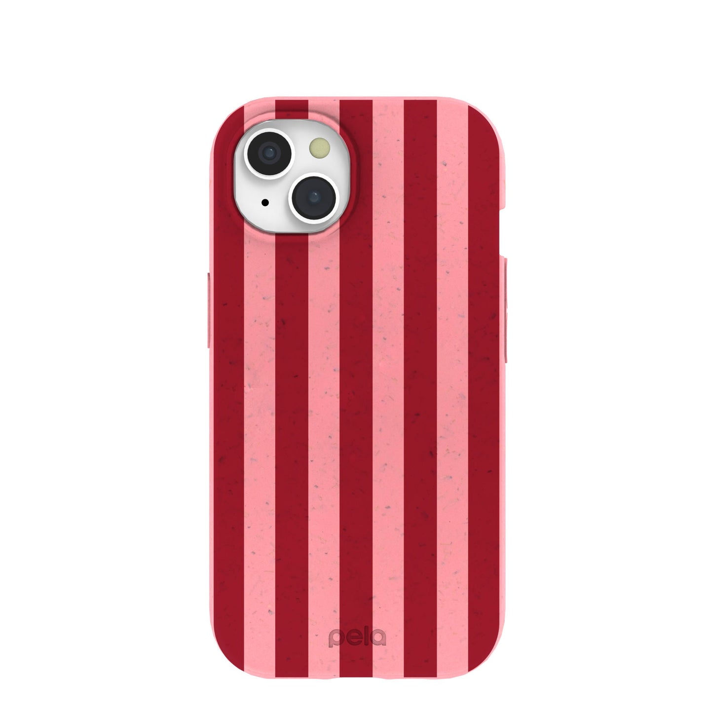 Bubblegum Pink Cherry Stripes iPhone 15 Case