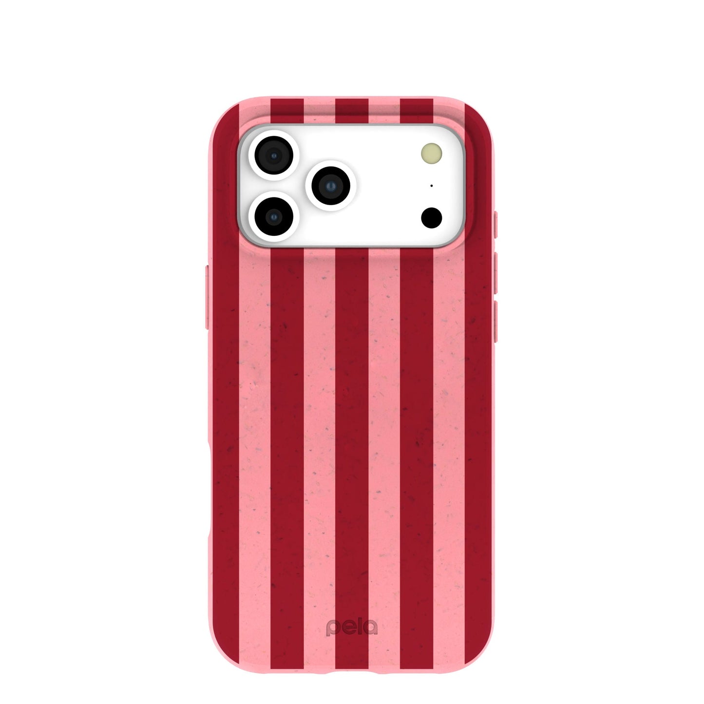 Bubblegum Pink Cherry Stripes iPhone 17 Pro Max Case