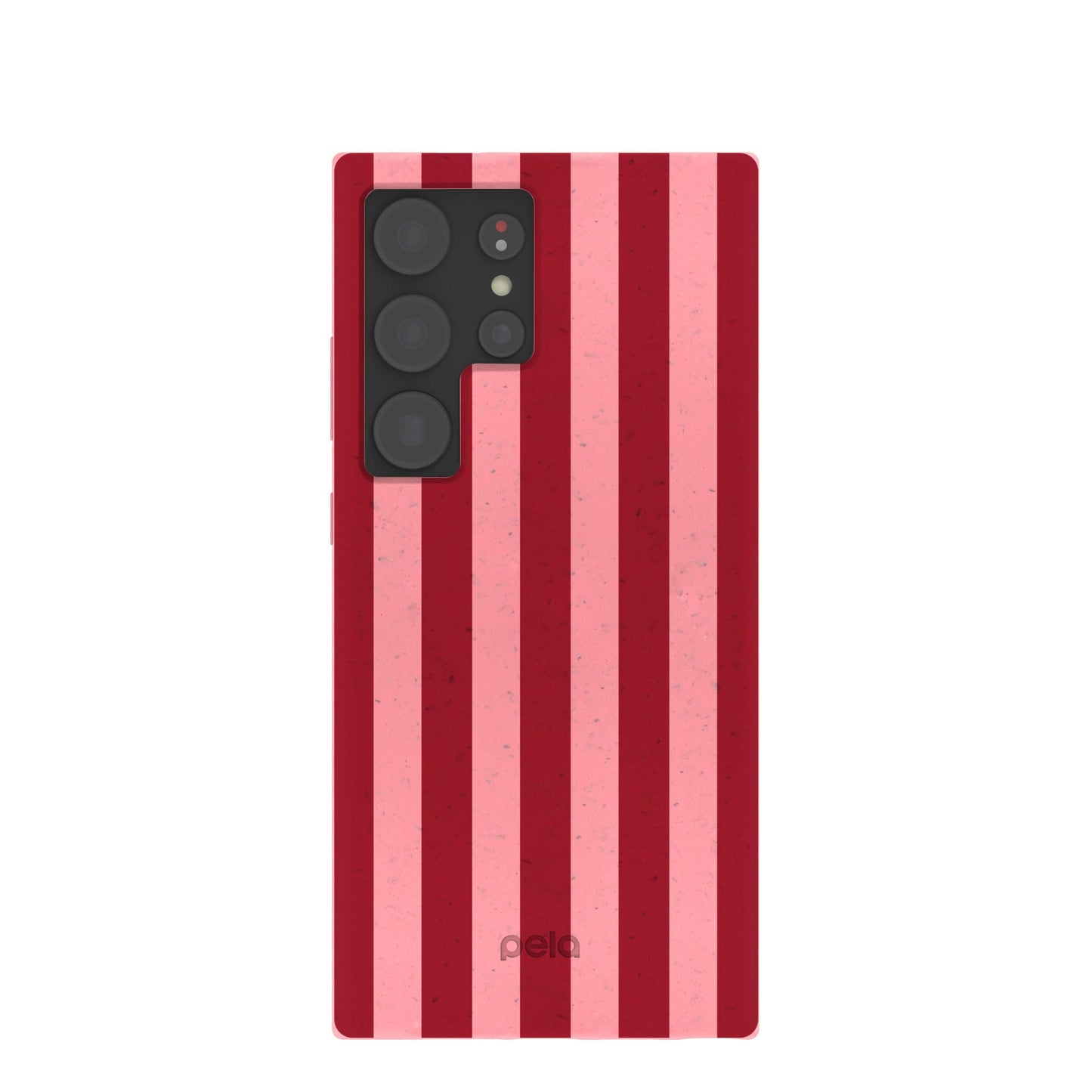 Bubblegum Pink Cherry Stripes Samsung Galaxy S24 Ultra Case