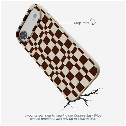 London Fog Chestnut Checkers iPhone Air Case